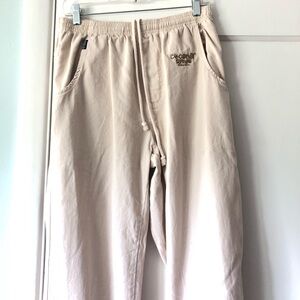 Crazy Shirt Hawaii Coconut Dyed Canton Beige Drawstring Lounge Pants M Cotton